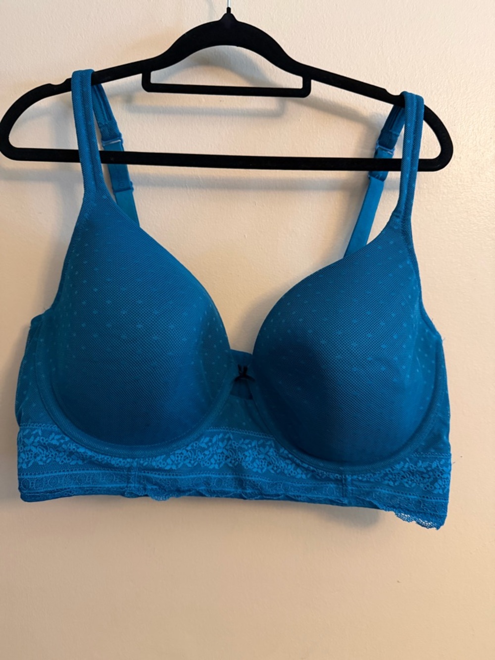 Cacique Teal Lace-Trim T-Shirt Bra